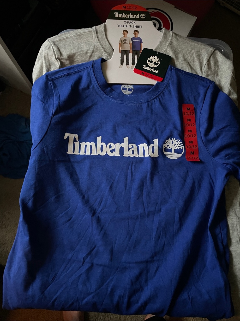 Timberland Youth Boys T-Shirts 2-Pack Size M 10/12 – New 🔥